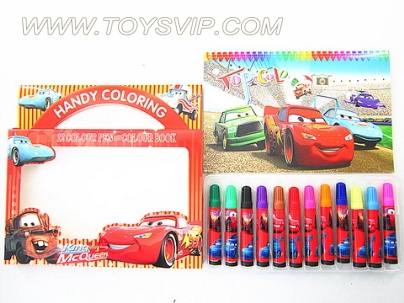 Cars watercolor pen + pictures