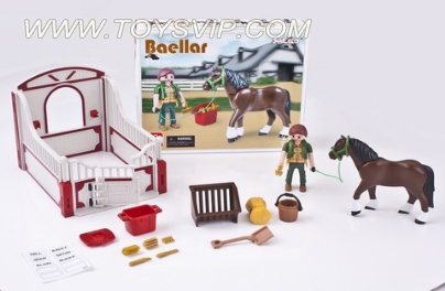 Equestrian scene series blocks