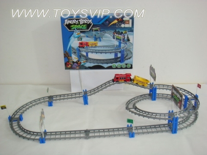 Angry Birds train track overpass