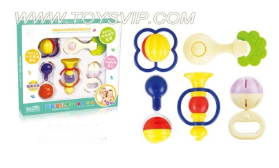 Rattles five sets with gutta-percha