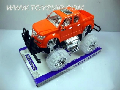 Inertia off-road pickup truck (blue / orange / black) package power