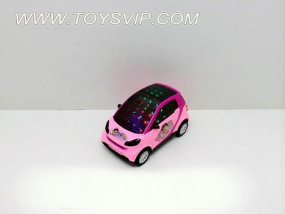 3D light music Inertial car (including electricity 3 AG13 batteries)