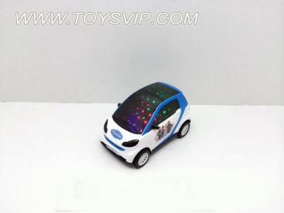 3D light music Inertial car (including electricity 3 AG13 batteries)