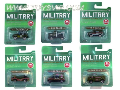 Military 1:64 alloy sliding car