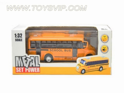 1:32 alloy back of the school bus