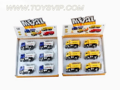 1:32 alloy back of the lorry with light and music (6pcs)