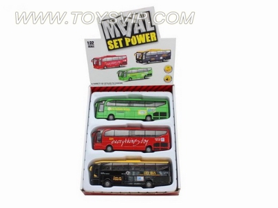 1:32 alloy back of the bus with light and music (3pcs)