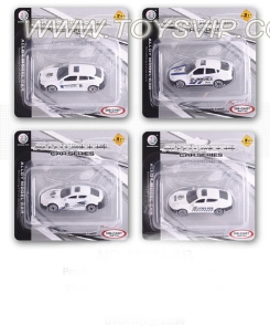 1:64 alloy glide police car