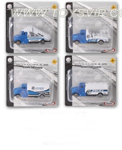 1:64 alloy glide police tow truck