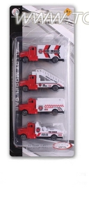 1:64 alloy sliding fire tractors