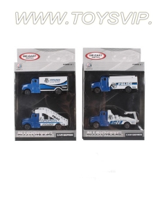 1:64 alloy glide police tow truck