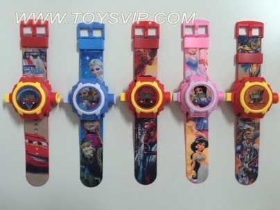Cartoon electronic watches projection