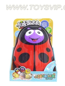 Ladybug Children eggshell backpack (light)