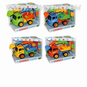 Excavators Inertial disassembly truck (four-color mix)