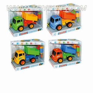 Inertial disassembly truck dump truck (four-color mix)