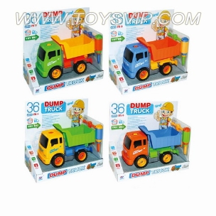 Inertial disassembly truck dump truck (four-color mix)