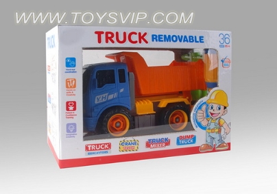 Inertial disassembly truck dump truck (four-color mix)