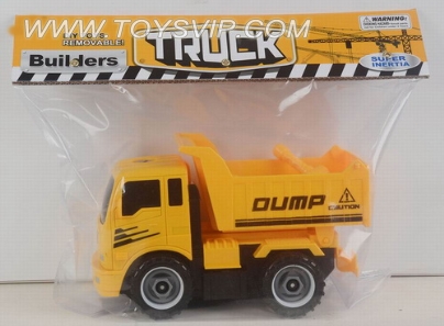 Tipper truck Inertial disassembly simulation (three-color mix)