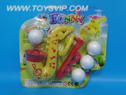 Saxophone blowing ball