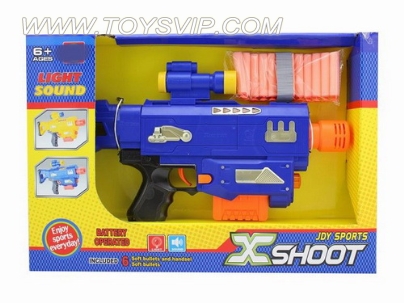 Electric soft gun with light and sound