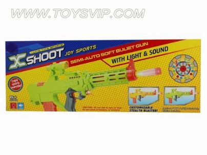 Electric soft gun with light and sound