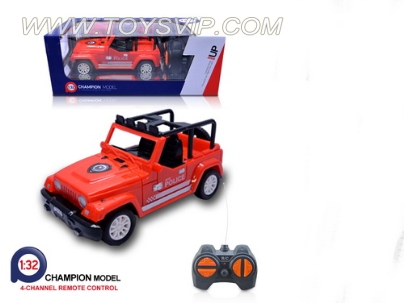 1:32 four police jeep (NOT INCLUDED)