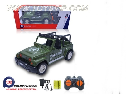 1:32 four military jeep (NOT INCLUDED)