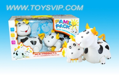 Electric universal cartoon cows