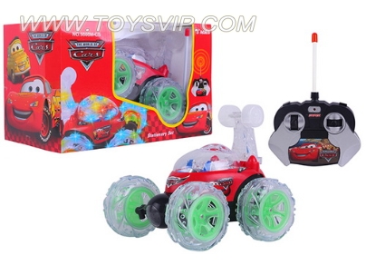 Four-way remote control paddle wheel dump truck stunt (including electricity)