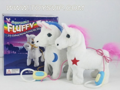 Plush horse electric wire