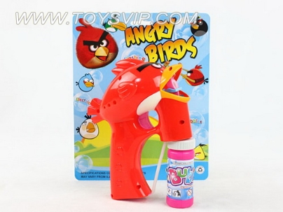 Solid color new angry birds with light music without bubble gun 1 bottles of water