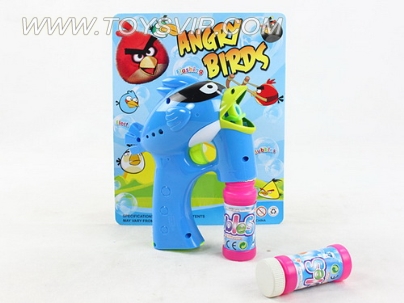 Solid color new angry birds with light music without bubble gun 2 bottles of water