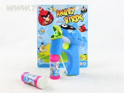 New angry birds, lights, bubbles, guns, music, 2 bottles of water