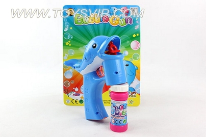 Solid color bubble gun with light new beak dolphin music No 1 bottles of water