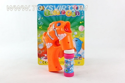 Solid color new clown fish bubble gun with light music No 1 bottles of water