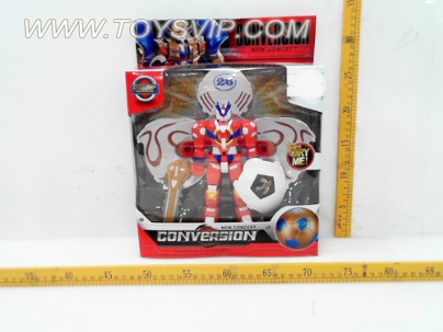 Deformation white soccer