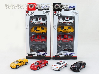 1:50赛车合金回力跑车