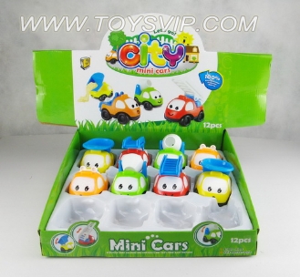 Cartoon inertial car(12/pcs)