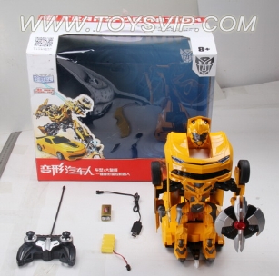 1:14 Chevrolet electric remote control robot deformation