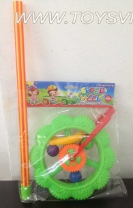 Flower color tube push wheel