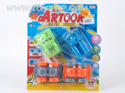 Sliding blocks car