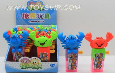 Telescopic crabs candy
