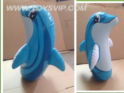 Inflatable dolphin tumbler