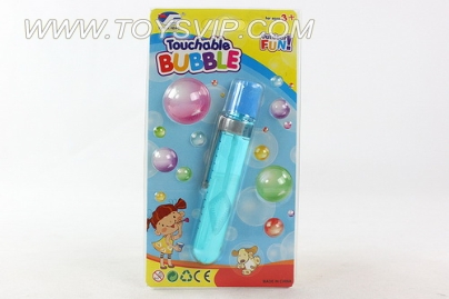 Pen-shaped bubble water 