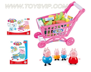 Pink Pig Shopping Cart