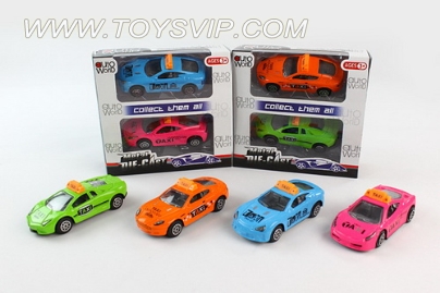 1:50 alloy sliding taxi