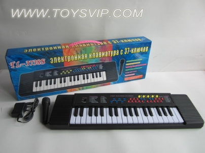 Russian Packaging 37 key multifunction keyboard (with a microphone with a plug)