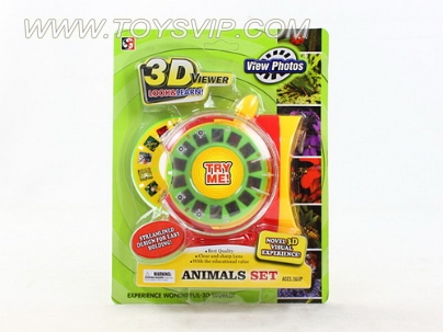 3D viewing machine two discs insects