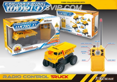 Four remote control dump truck with audio