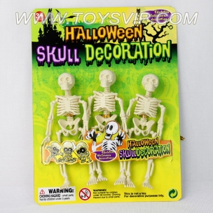 Halloween skeleton man solid color